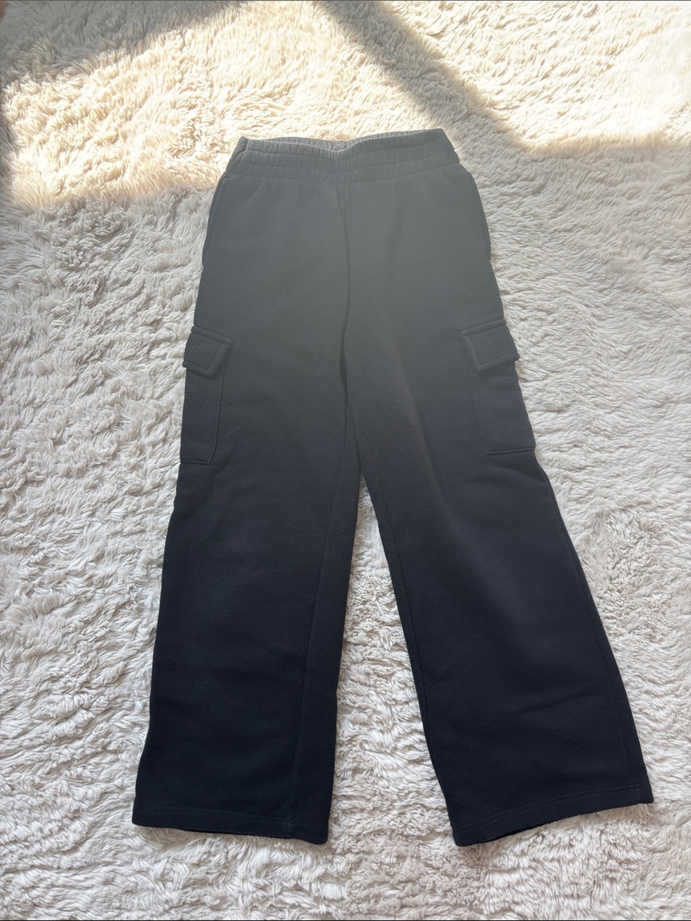 art class Black Cargo Jogger Pants for Kids